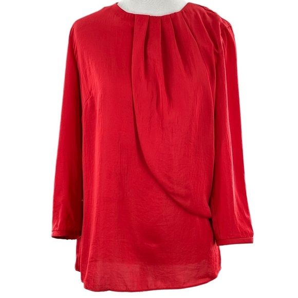 Brand Armani exchange womens top size S/P red statement flowy old money